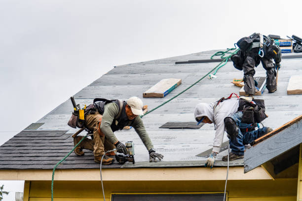Professional Roof Replacement technician working in Hardin, MO